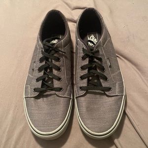 Vans Low Top Grey Canvas Lace Up Skate Shoe Size 12